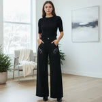 Jean palazzo brillo para adolescente