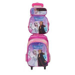 Mochila con ruedas tripack escolar frozen