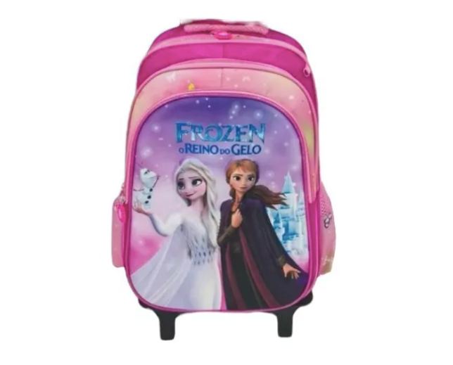 Mochila con ruedas tripack escolar frozen